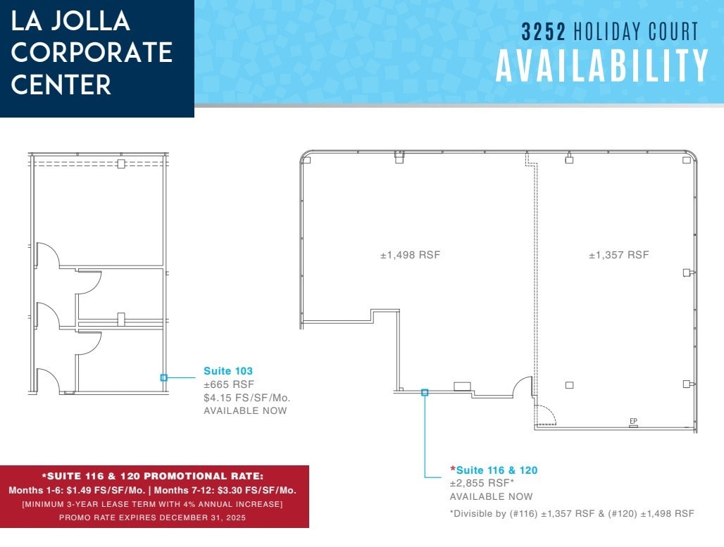 8939 Villa La Jolla Dr, La Jolla, CA à louer Plan d’étage– Image 1 sur 1