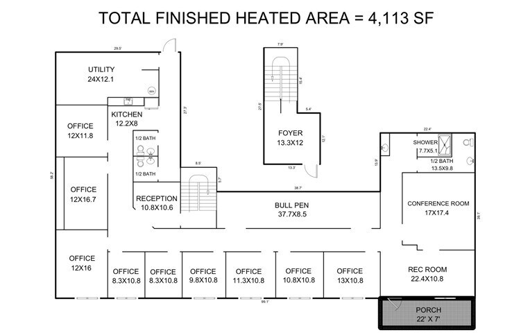 110 Banks Dr, Chapel Hill, NC à louer Plan d’étage– Image 1 sur 7