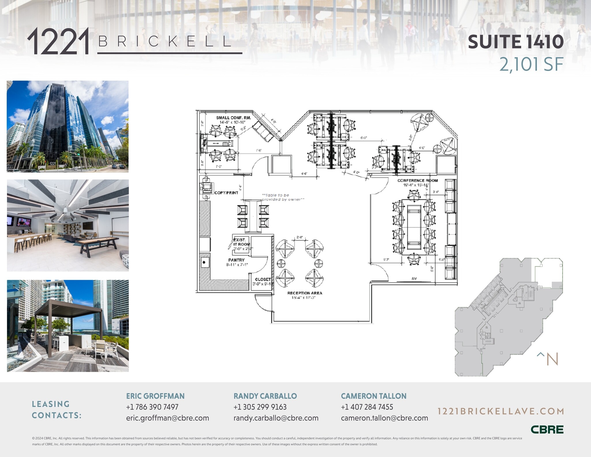 1221 Brickell Ave, Miami, FL à louer Plan de site– Image 1 sur 1