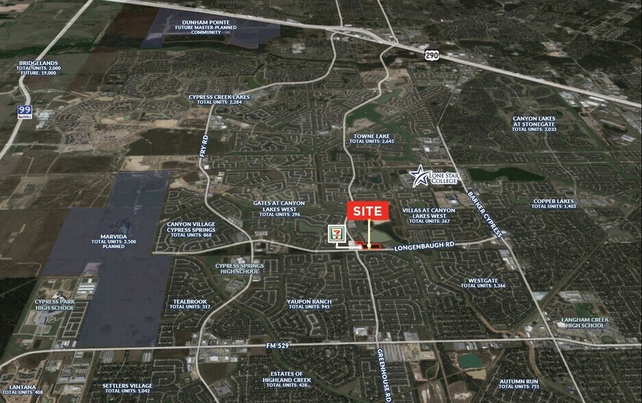 Longenbaugh And Greenhouse Rd, Cypress, TX à vendre - Aérien – Image 2 sur 2