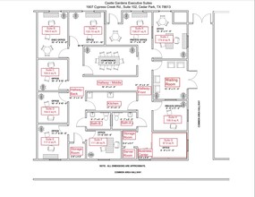 1907 Cypress Creek Rd, Cedar Park, TX à louer Plan d’étage– Image 1 sur 1