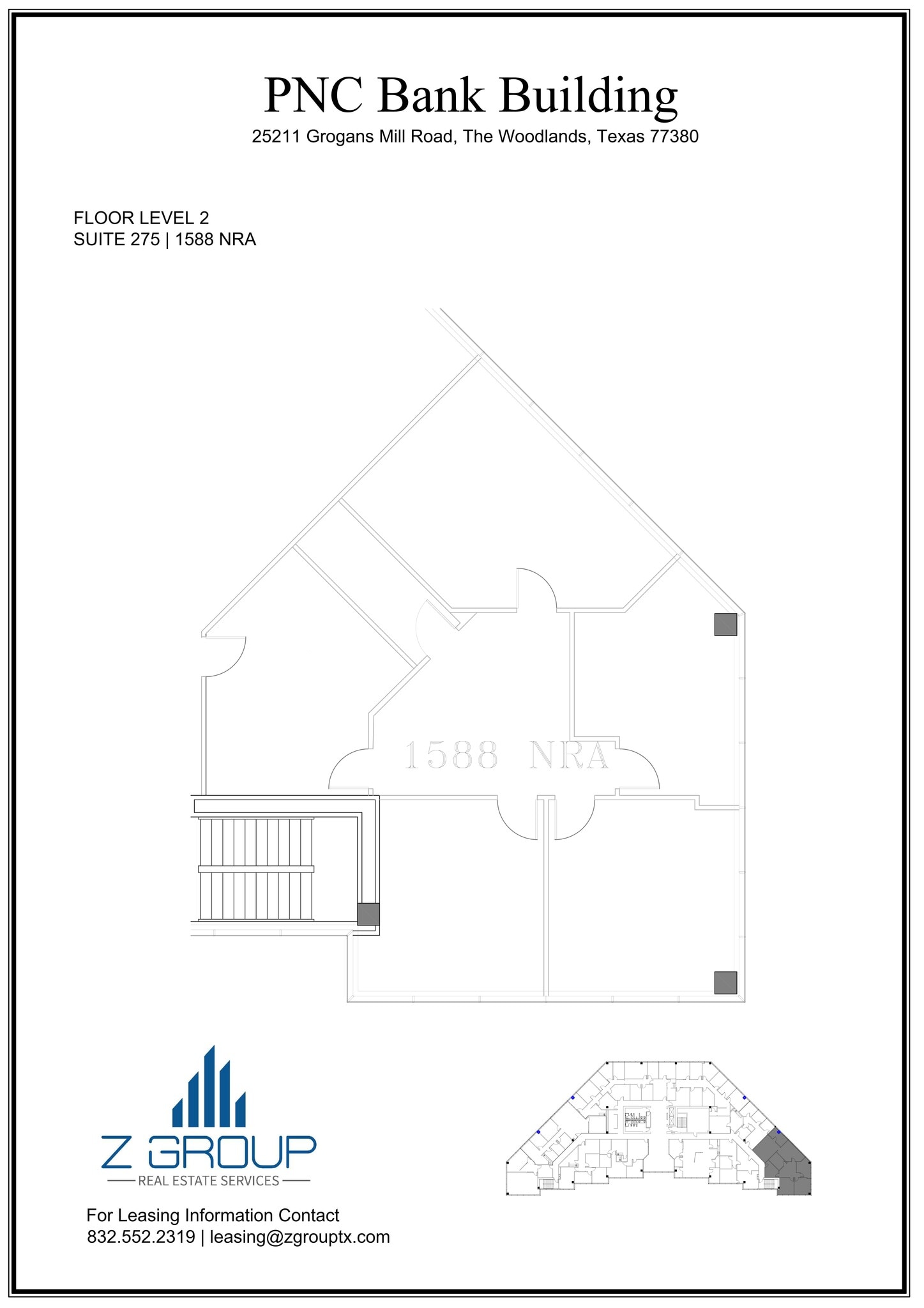 25211 Grogans Mill Rd, The Woodlands, TX à louer Plan de site– Image 1 sur 1