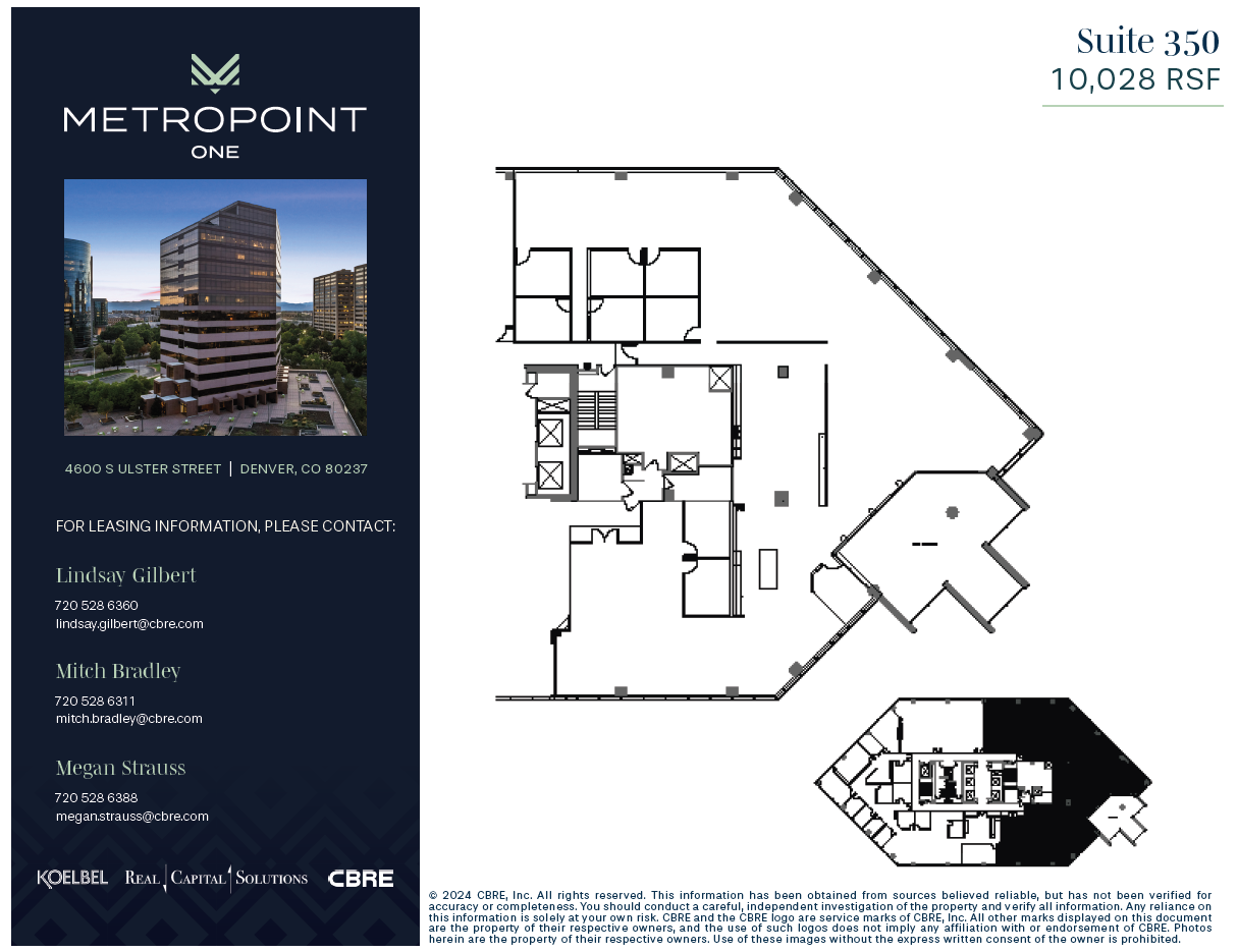 4600 S Ulster St, Denver, CO à louer Plan d’étage– Image 1 sur 1