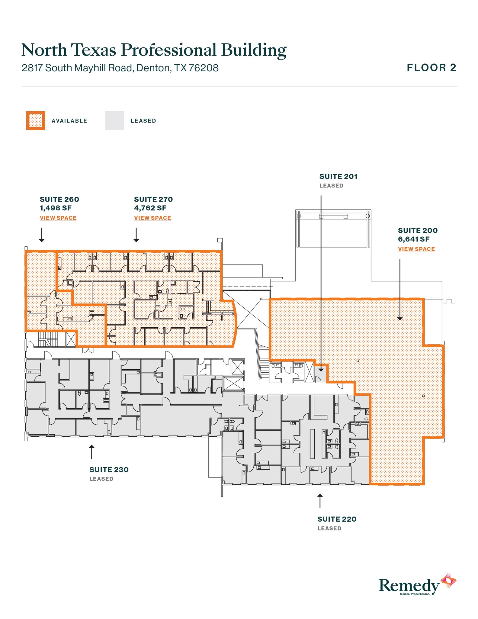 2817 S Mayhill Rd, Denton, TX à louer Plan d’étage– Image 1 sur 1