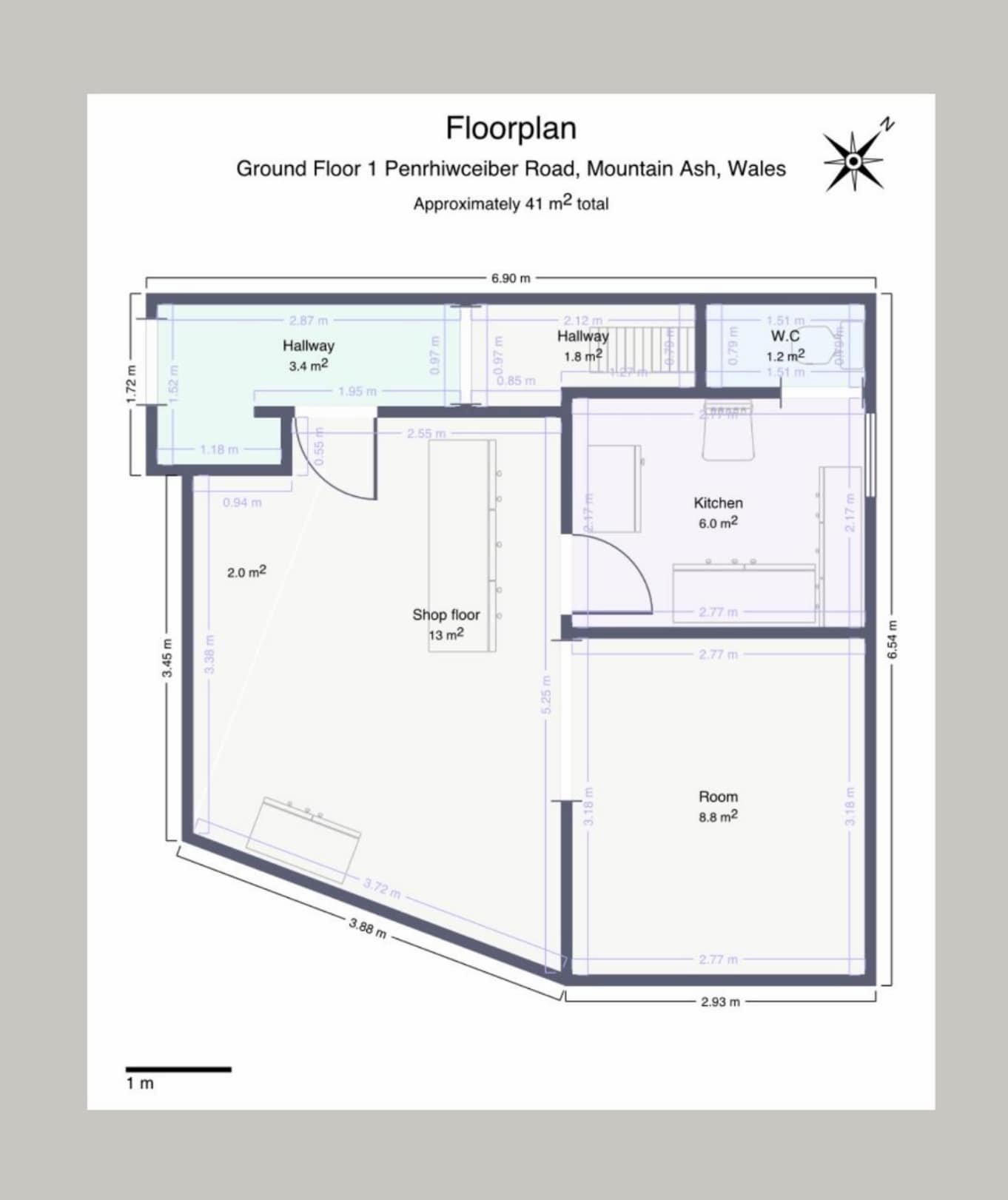 1 Penrhiwceiber Rd, Mountain Ash à vendre Plan d’étage– Image 1 sur 21