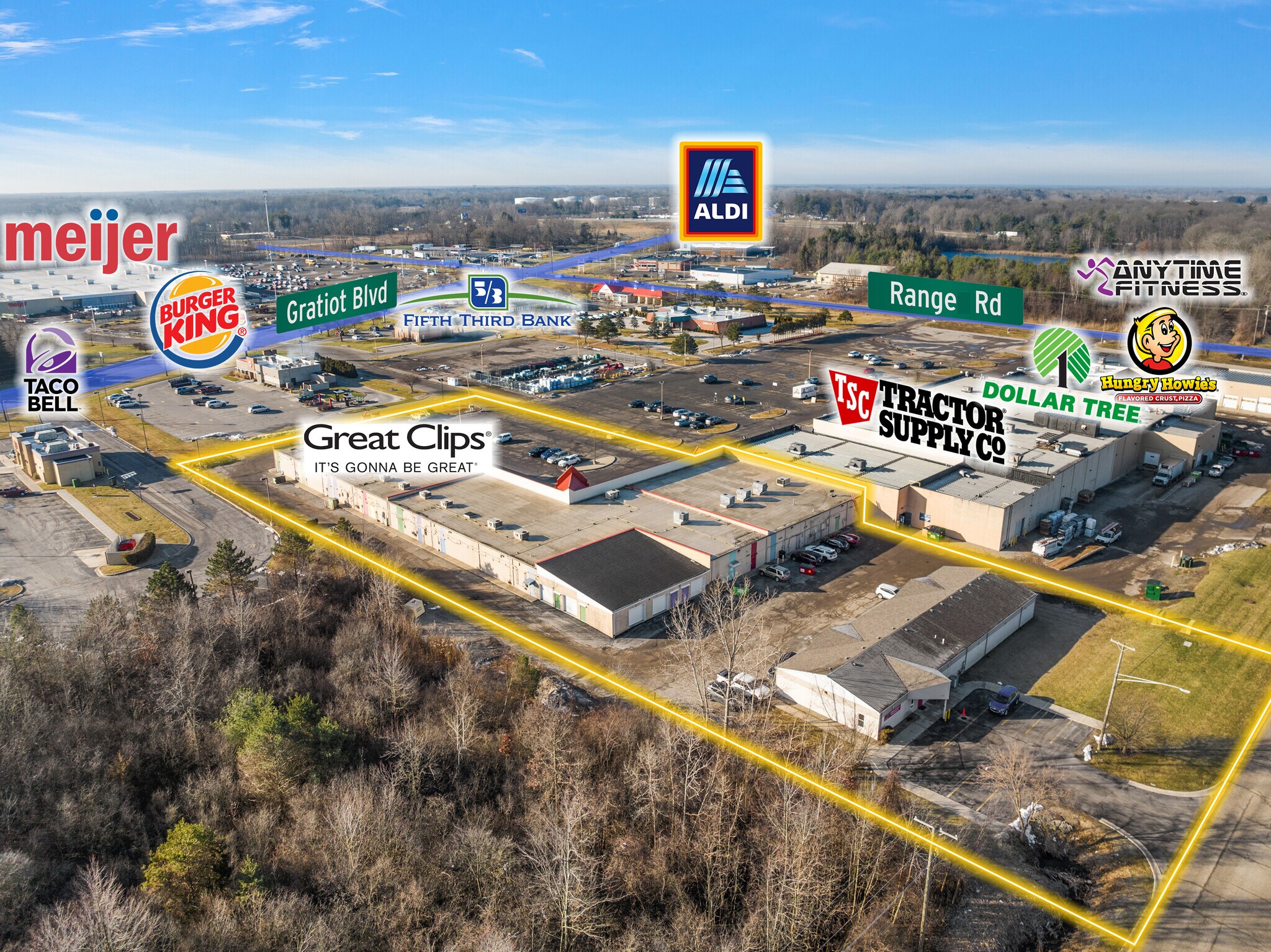 3180-3280 Gratiot Ave, Marysville, MI à louer Photo de l’immeuble– Image 1 sur 1