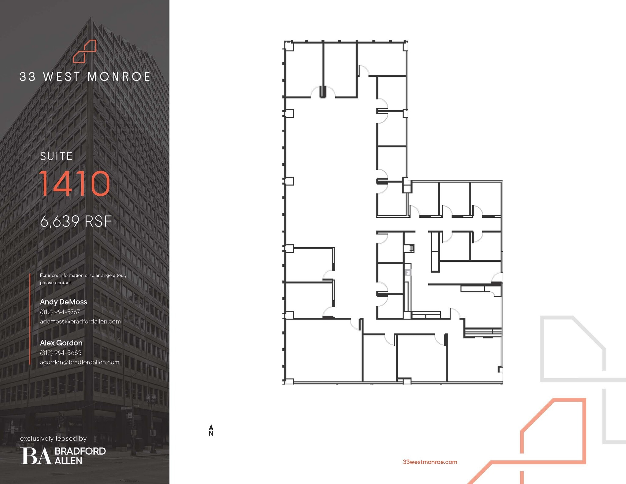 33 W Monroe St, Chicago, IL à louer Plan d’étage– Image 1 sur 1