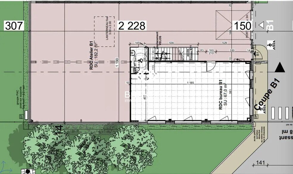 Local d’activités dans Genay à louer - Plan d’étage – Image 1 sur 1