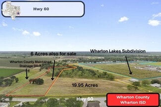 Plus de détails pour 00 Hwy 60, Wharton, TX - Terrain à vendre