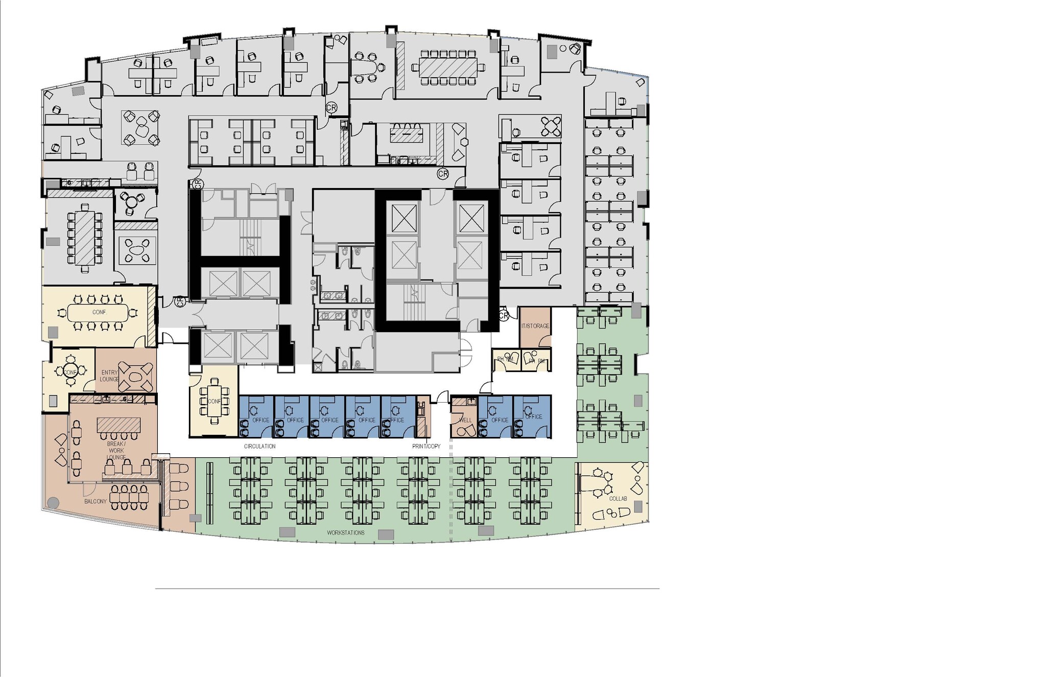 415 Colorado St, Austin, TX à louer Plan d’étage– Image 1 sur 1