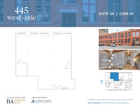 445 W Erie St, Chicago, IL à louer Plan d’étage– Image 2 sur 3