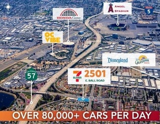 Plus de détails pour 2501 E Ball Rd, Anaheim, CA - Local commercial à vendre