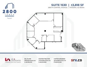 2800 N Central Ave, Phoenix, AZ à louer Plan d’étage– Image 1 sur 1