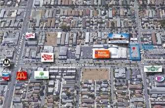 1975 Long Beach Blvd, Long Beach, CA - VUE AÉRIENNE  vue de carte
