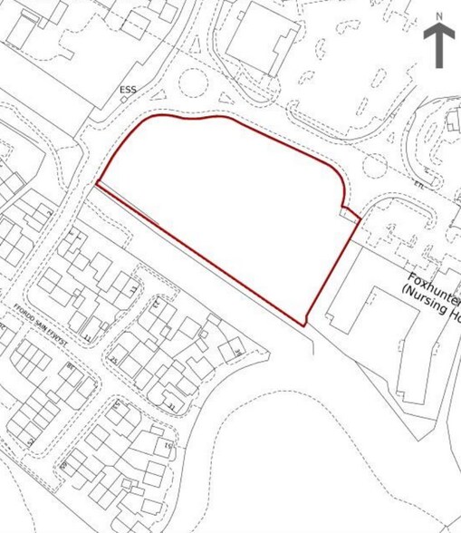 Iberis Rd, Llanfoist à vendre - Plan de site – Image 2 sur 2