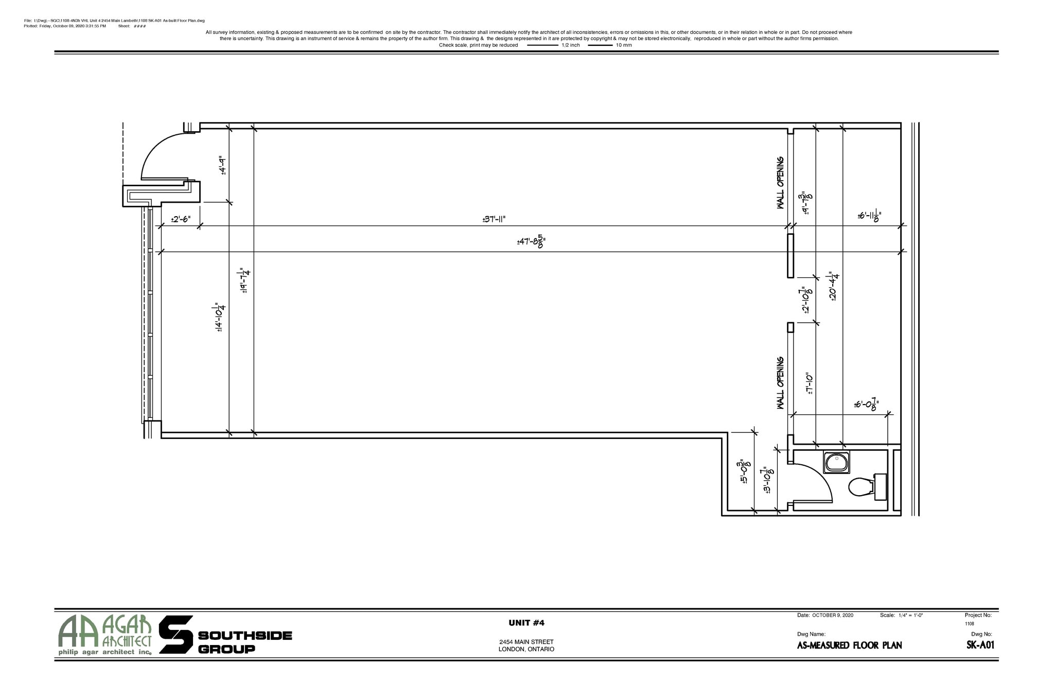 2454 Main St, London, ON à louer Plan d’étage– Image 1 sur 1