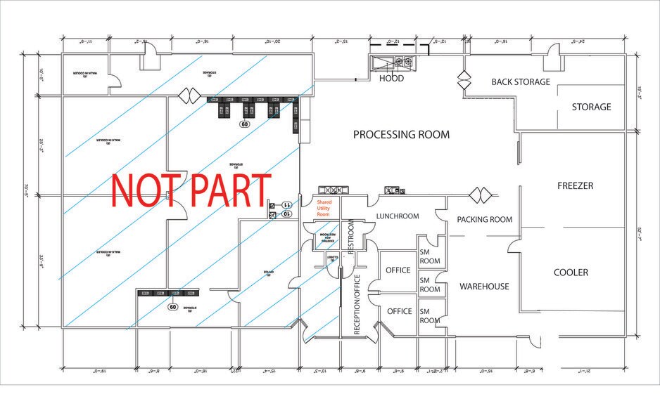 2534-2538 E 53rd St, Huntington Park, CA à louer - Plan d’étage – Image 1 sur 1