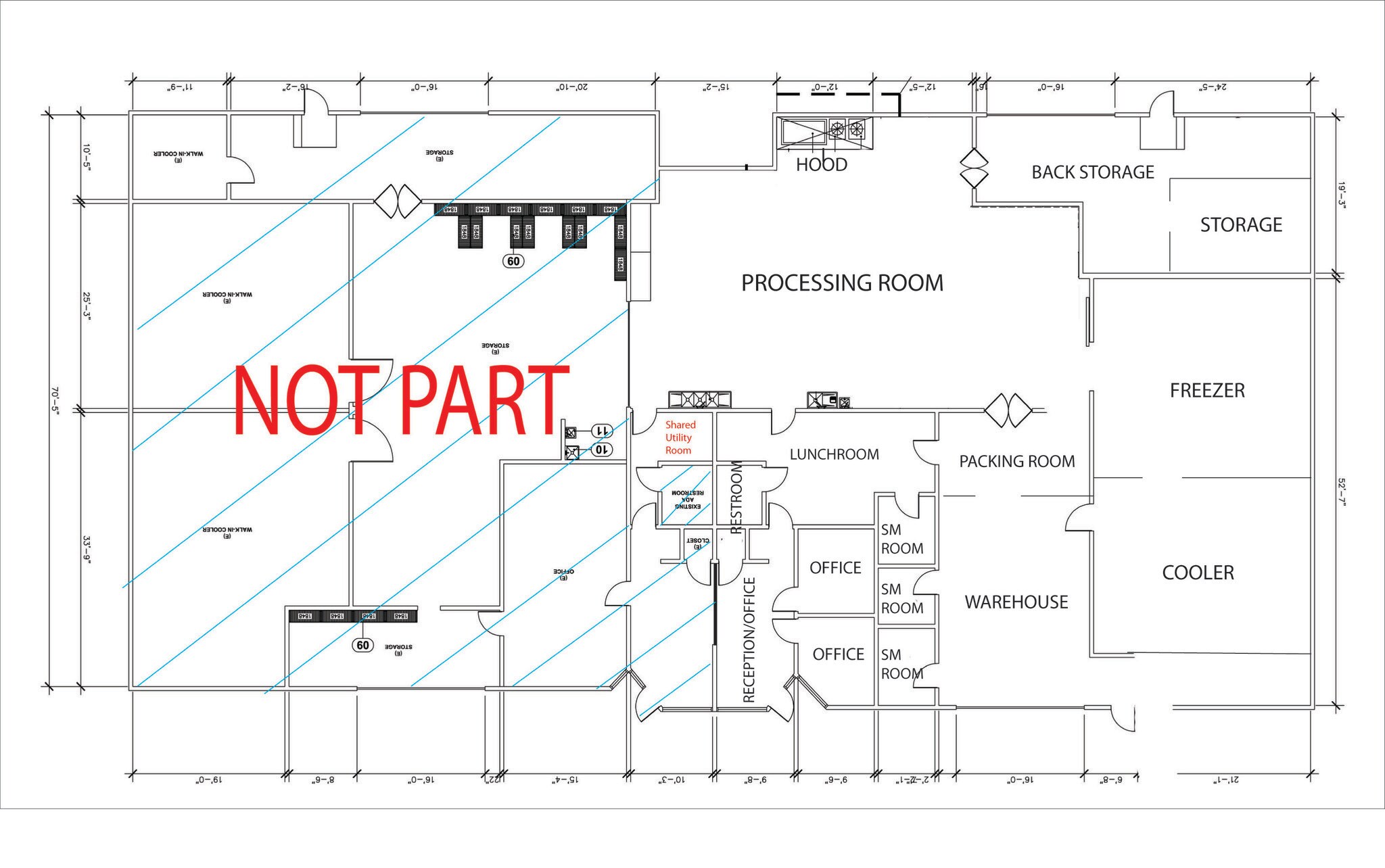 2534-2538 E 53rd St, Huntington Park, CA à louer Plan d’étage– Image 1 sur 2