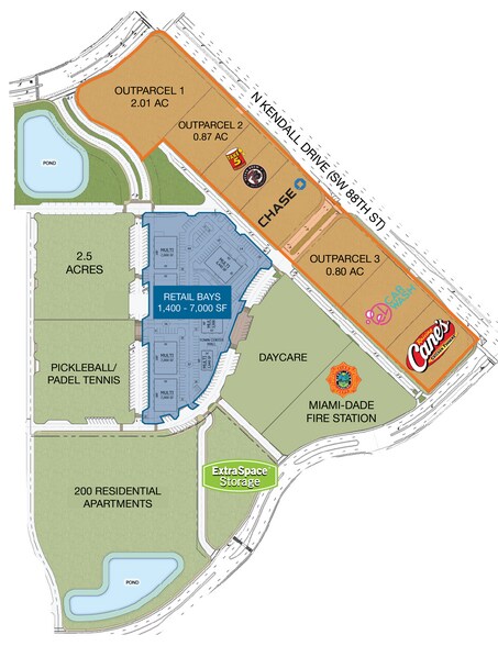 16000 N Kendall Drive, Miami, FL à louer - Plan de site – Image 3 sur 3