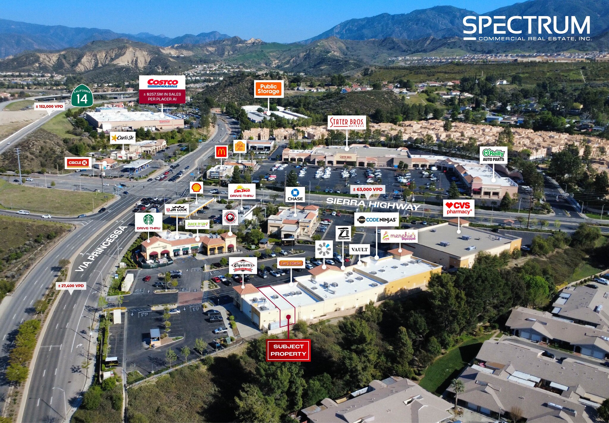 26865-26989 Sierra Hwy, Newhall, CA à louer Aérien– Image 1 sur 16