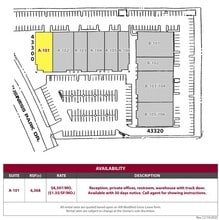 43300-43320 Business Park Dr, Temecula, CA à louer Plan de site– Image 1 sur 1