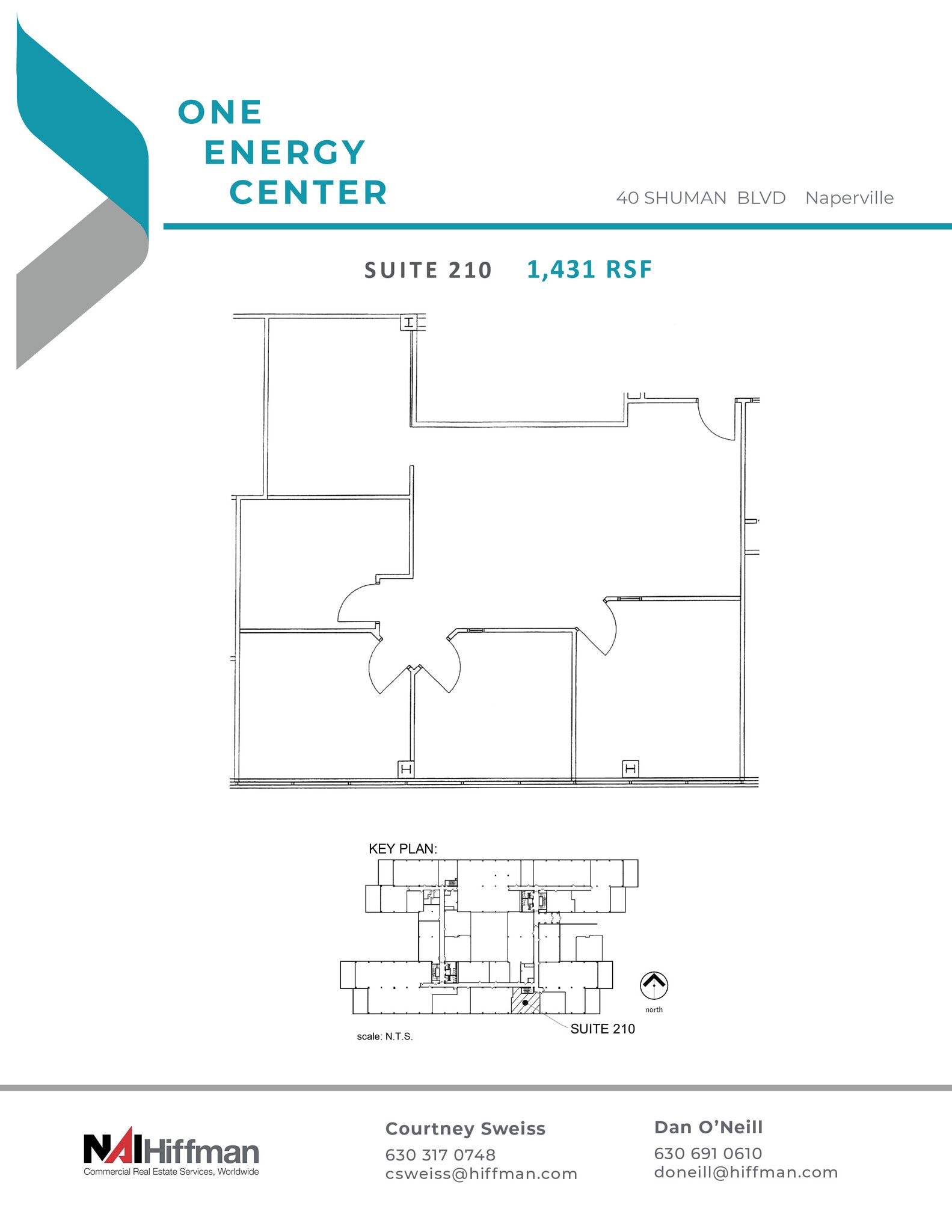 40 Shuman Blvd, Naperville, IL à louer Plan d’étage– Image 1 sur 1
