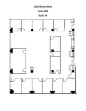 1560 Wilson Blvd, Arlington, VA à louer Plan de site– Image 2 sur 2