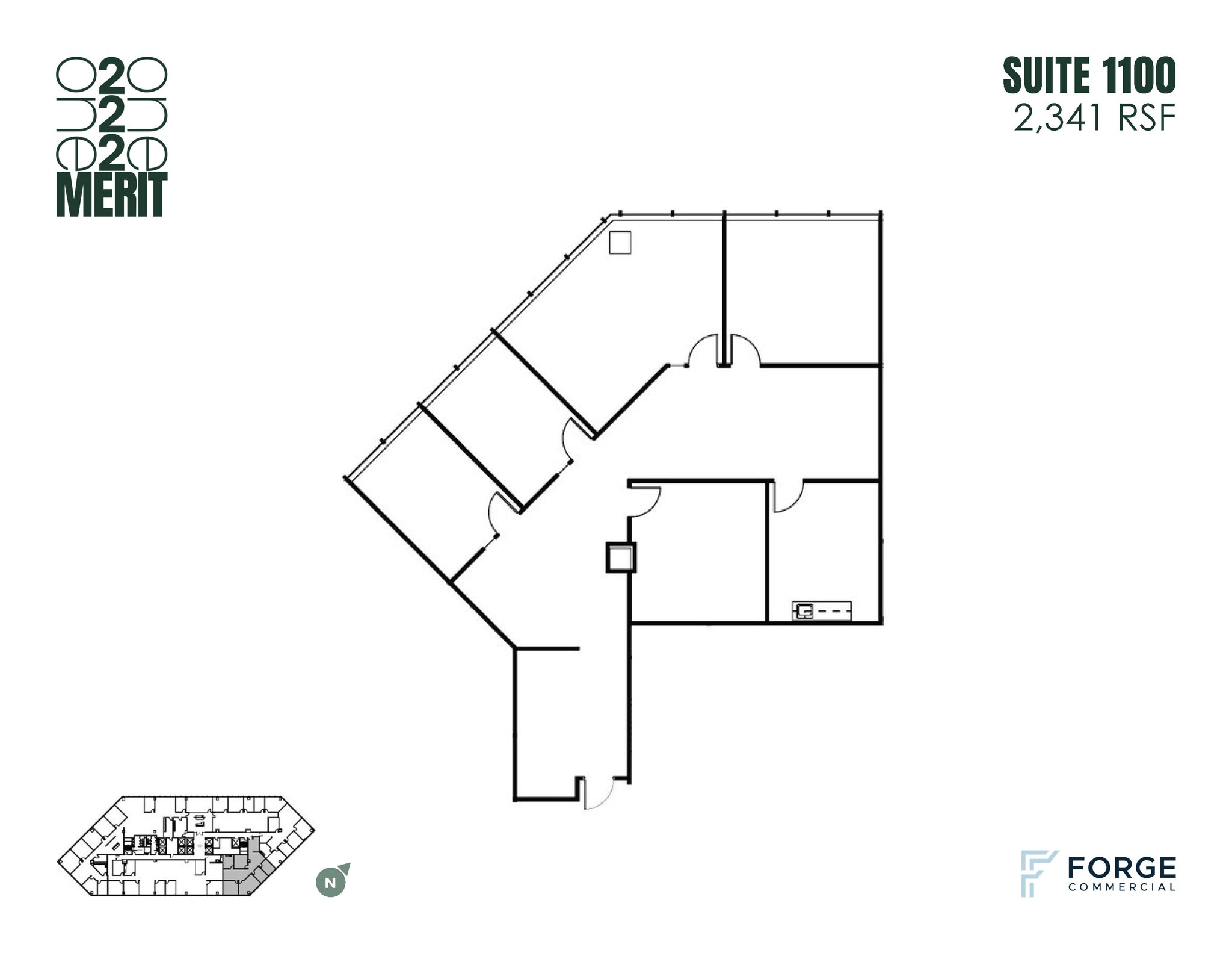 12221 Merit Dr, Dallas, TX à louer Plan d’étage– Image 1 sur 1