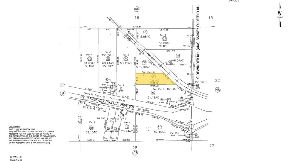Sidewinder Rd, Felicity, CA à vendre - Plan cadastral – Image 2 sur 3
