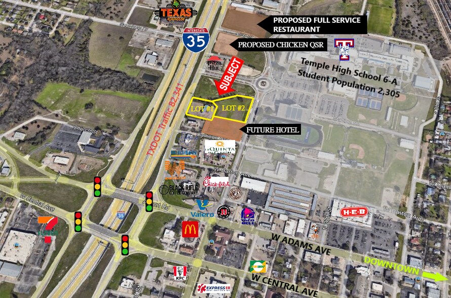 124 N 31st St, Temple, TX à vendre - Aérien – Image 2 sur 2
