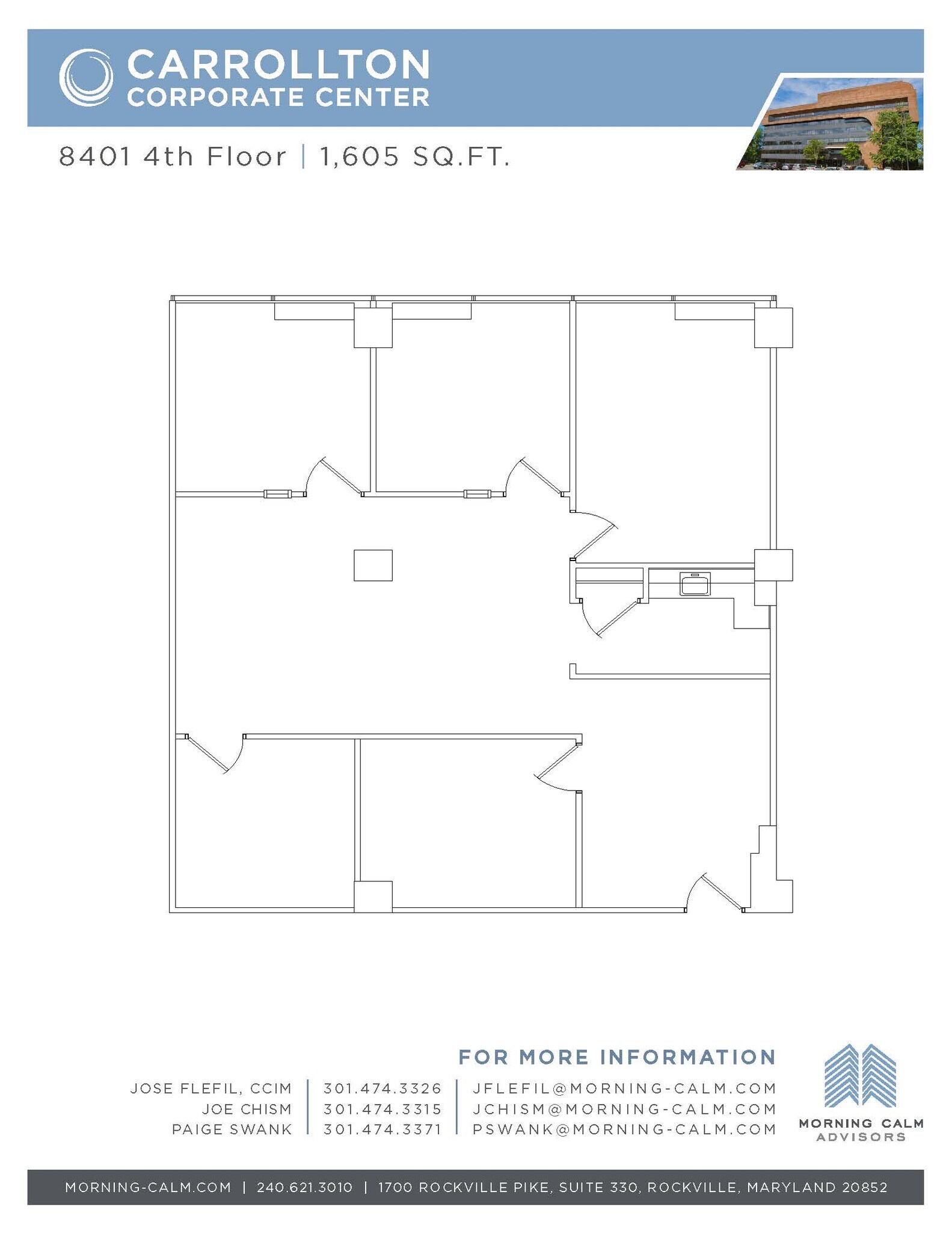 8401 Corporate Dr, Landover, MD à louer Plan d’étage– Image 1 sur 1