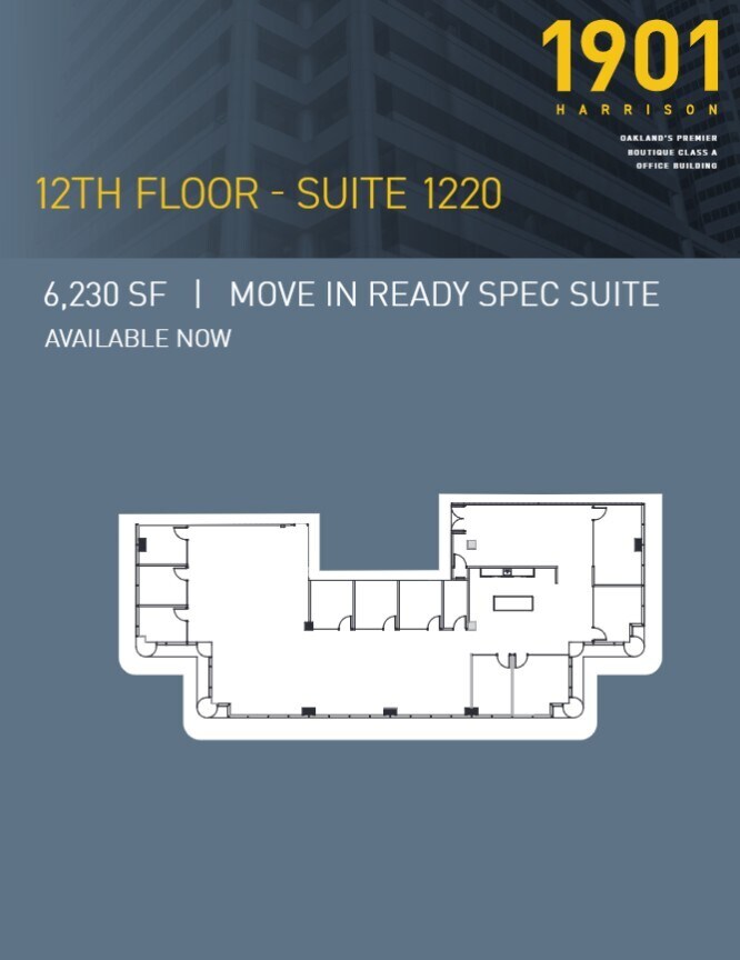 1901 Harrison St, Oakland, CA à louer Plan d’étage– Image 1 sur 1