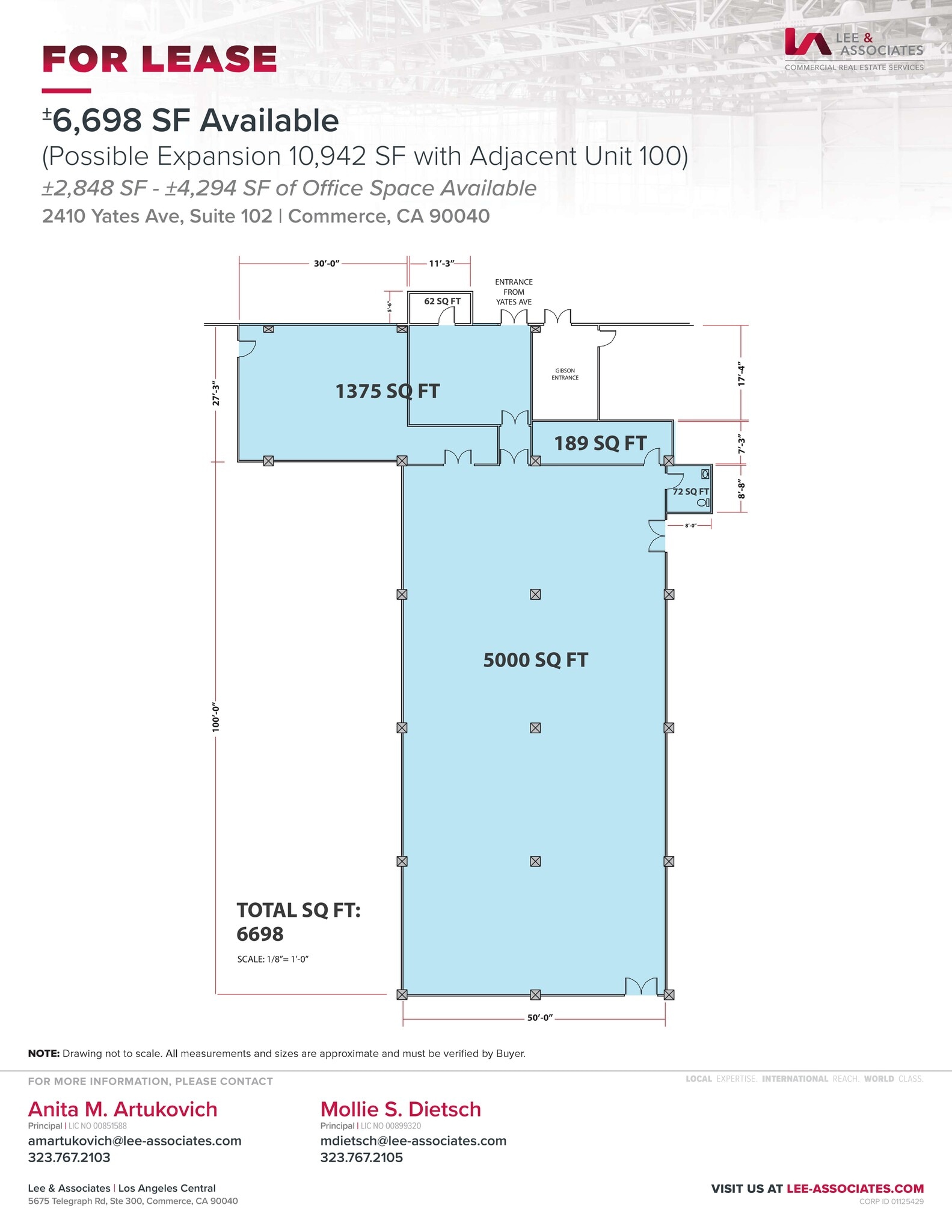 2410 Yates Ave, Commerce, CA à louer Plan de site– Image 1 sur 2