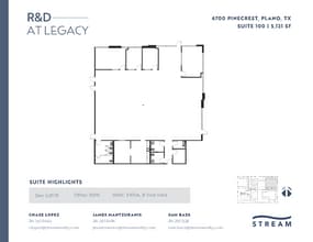 6400 Pinecrest Dr, Plano, TX à louer Plan d’étage– Image 1 sur 3