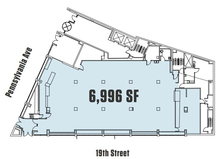 1901 Pennsylvania Ave NW, Washington, DC à louer Plan d’étage– Image 1 sur 1