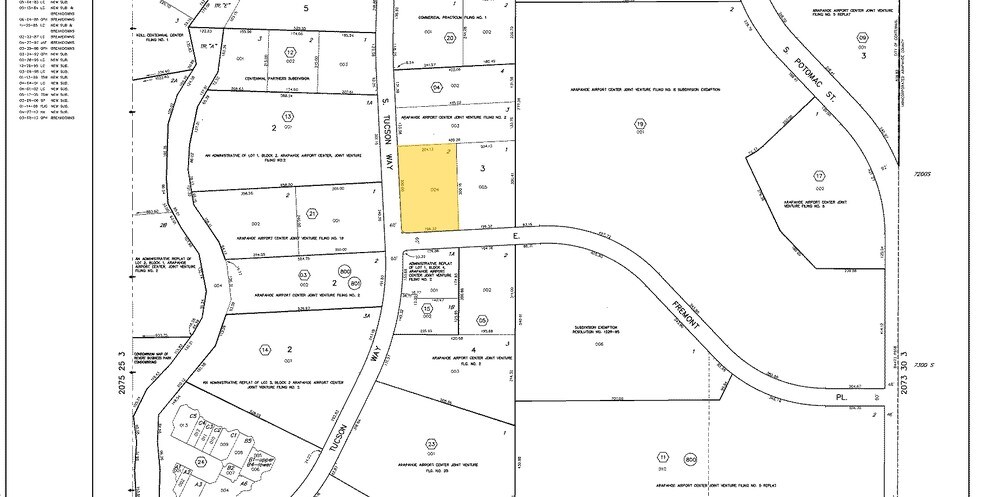 7208 S Tucson Way, Centennial, CO à vendre - Plan cadastral – Image 2 sur 5