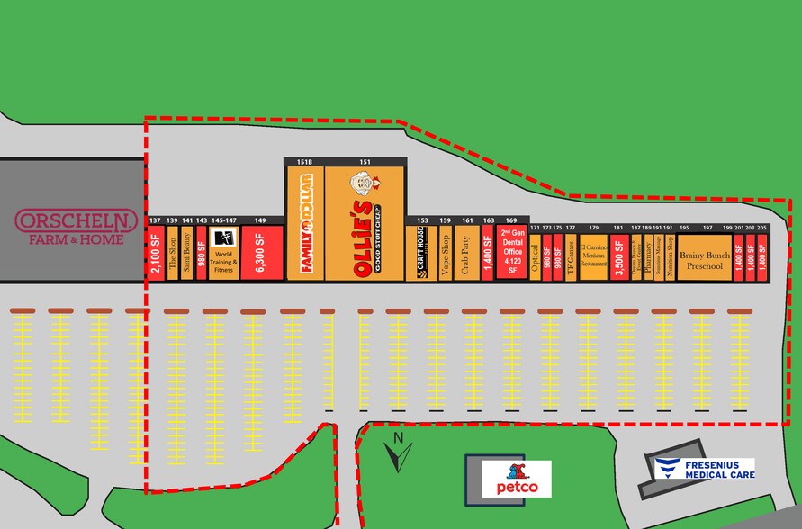 137-205 E Lincoln Trail Blvd, Radcliff, KY à louer - Plan de site – Image 2 sur 20