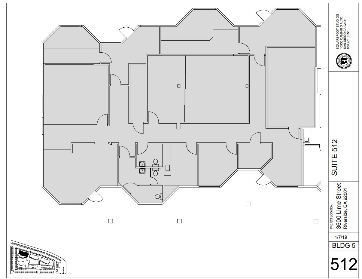 3600 Lime St, Riverside, CA à louer Plan d’étage– Image 1 sur 1