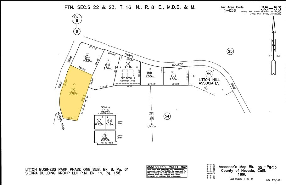 Ridge Rd, Grass Valley, CA à vendre - Plan cadastral – Image 2 sur 10