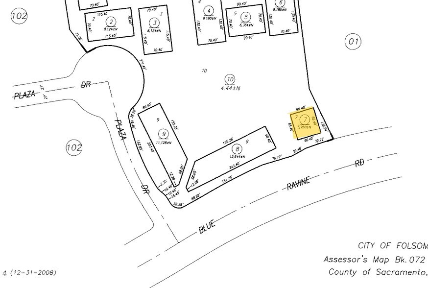 230 Blue Ravine Rd, Folsom, CA à louer - Plan cadastral – Image 2 sur 5