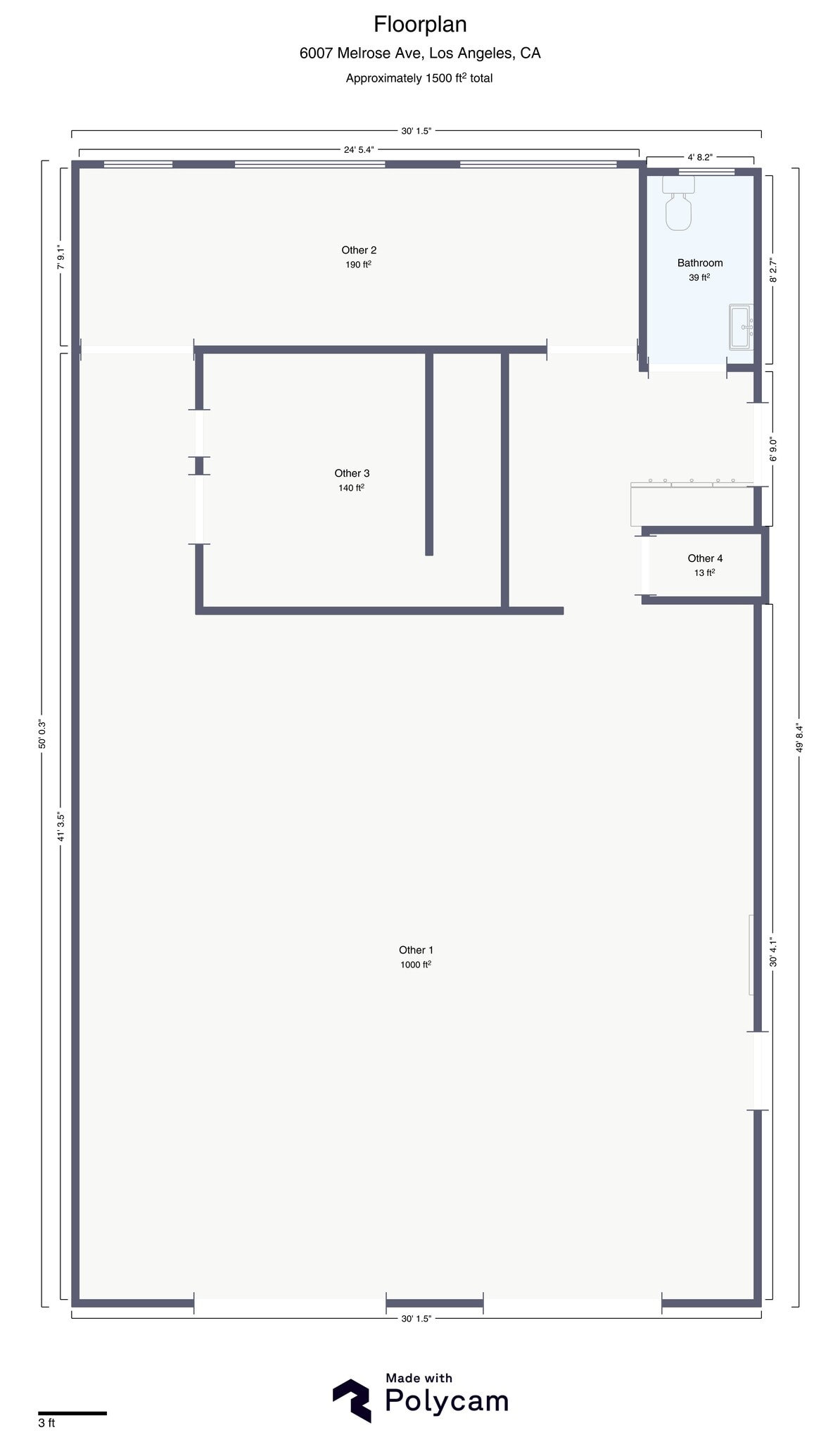 6009 Melrose Ave, Los Angeles, CA à louer Plan de site– Image 1 sur 2