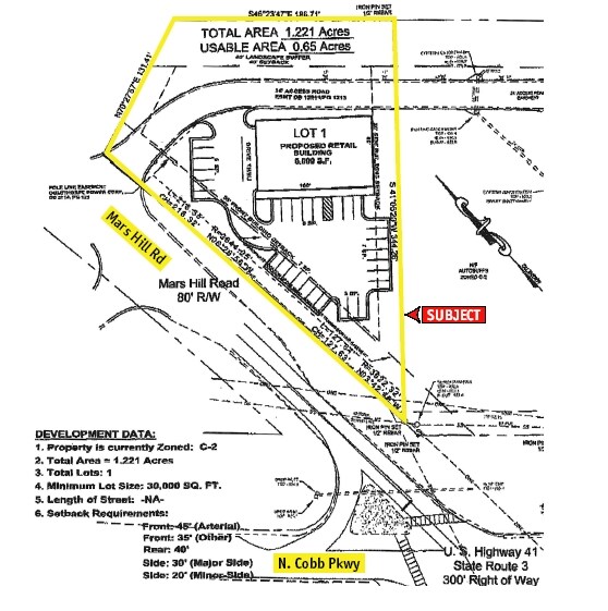 N Cobb Pky, Acworth, GA à vendre - Plan cadastral – Image 3 sur 3