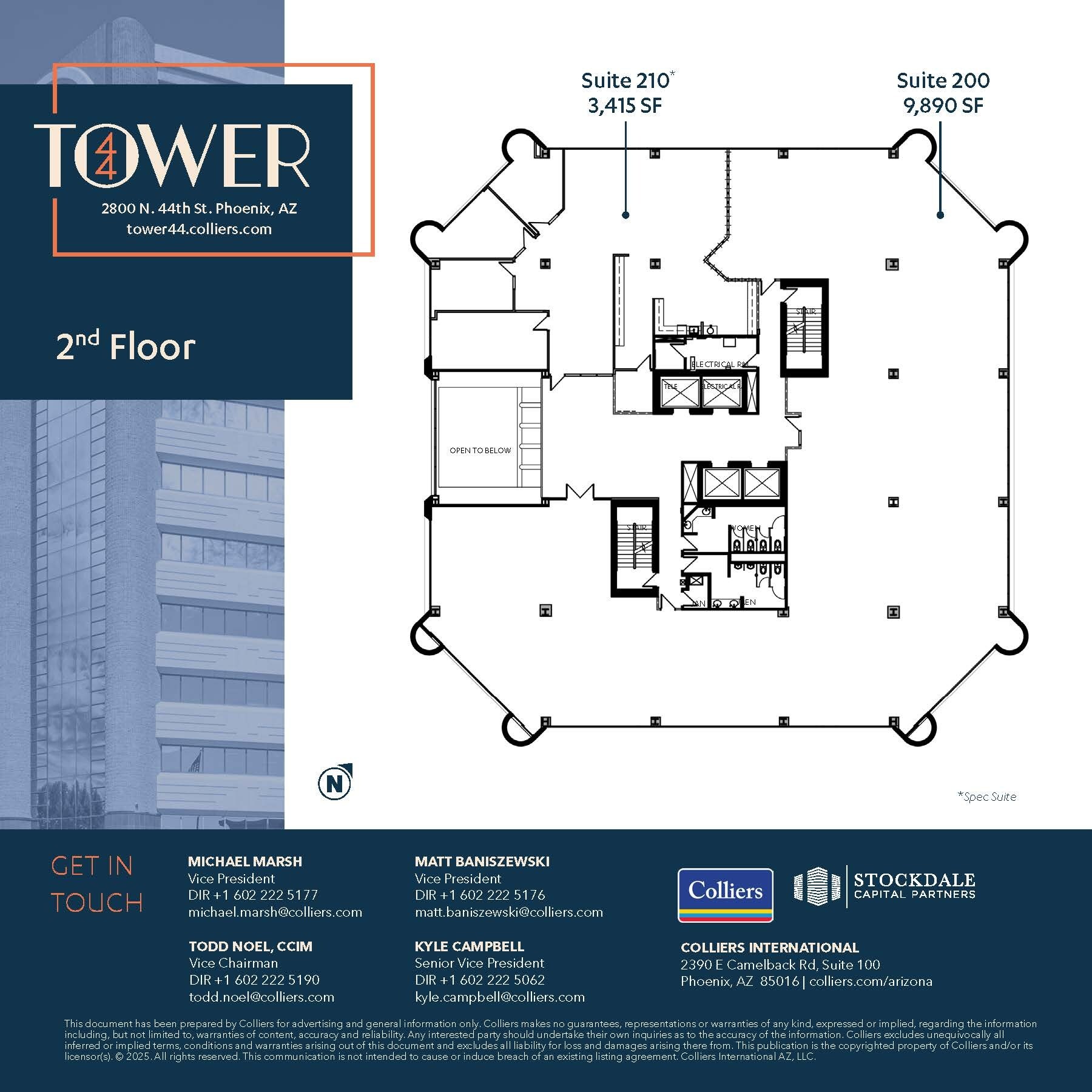 2800 N 44th St, Phoenix, AZ à louer Plan d’étage– Image 1 sur 1