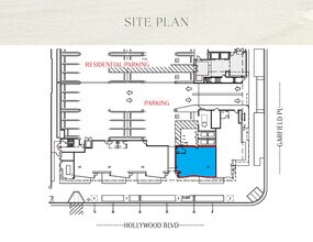 5555-5557 Hollywood Blvd, Los Angeles, CA à louer Plan d’étage– Image 2 sur 9