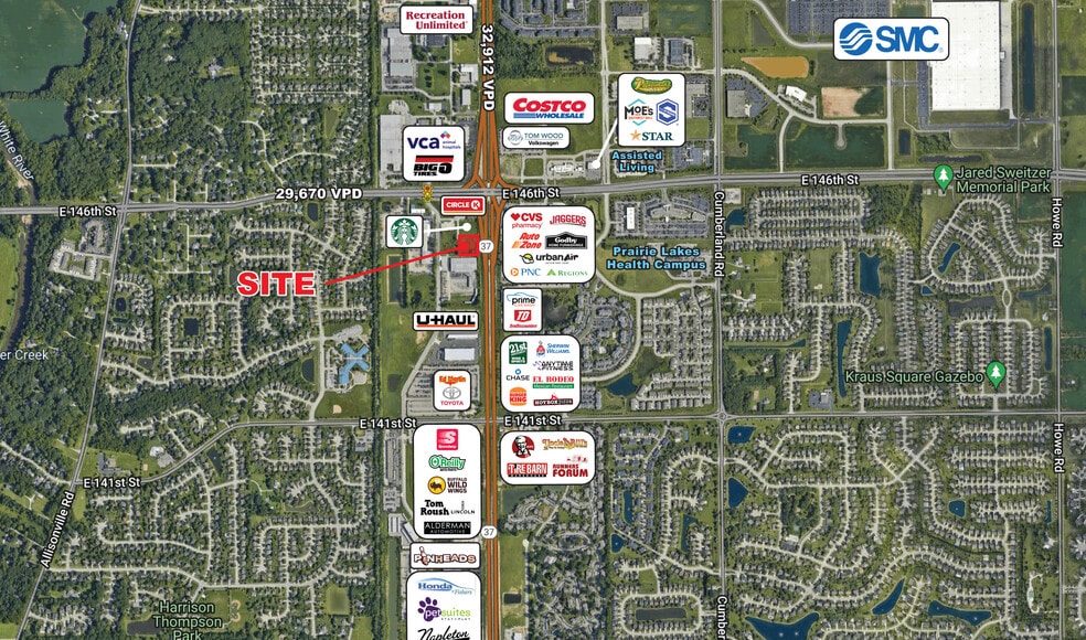 146th St & 37, Noblesville, IN à vendre - Aérien – Image 1 sur 1