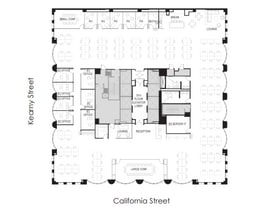 580 California St, San Francisco, CA à louer Plan d’étage– Image 1 sur 1