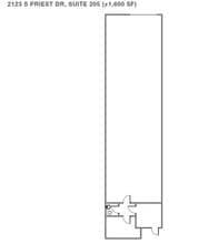 2121 S Priest Dr, Tempe, AZ à louer Plan d’étage– Image 1 sur 1
