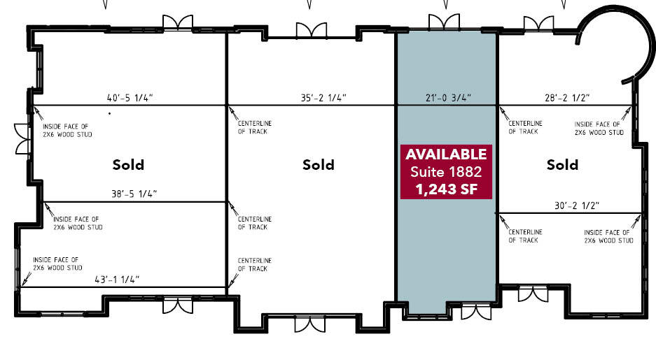 1830-1880 N Broad St, Fuquay Varina, NC à louer Plan d’étage– Image 1 sur 2