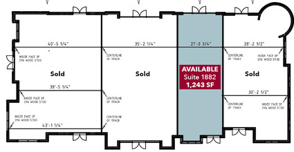 1830-1880 N Broad St, Fuquay Varina, NC à louer Plan d’étage– Image 1 sur 2