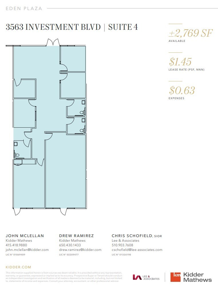 3583 Investment Blvd, Hayward, CA à louer Plan d’étage– Image 1 sur 1